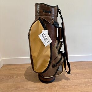 Ben Hogan Golf Company Leather Golf Bag - Classic Vintage Style